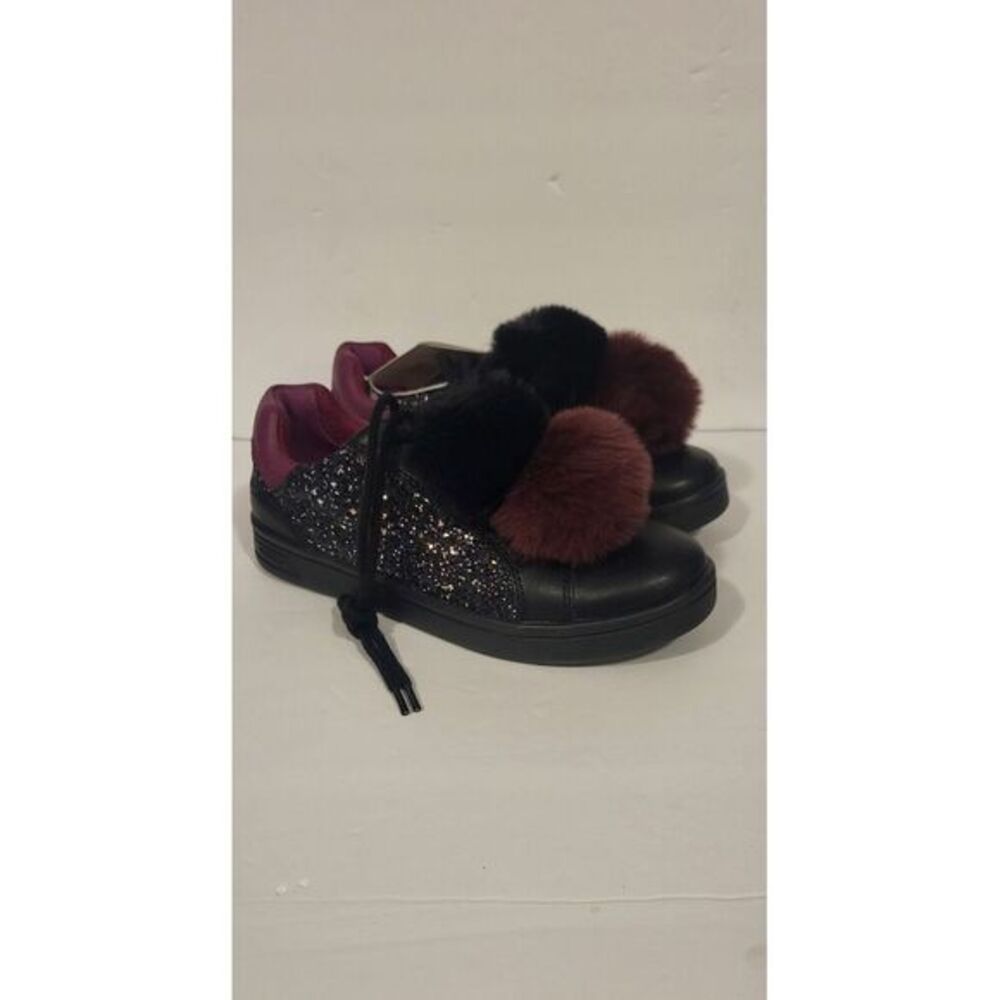 Geox Sneakers Girls Black/Rasberry Fur decorations size‎ 1